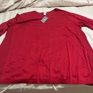 J Jill red sweater